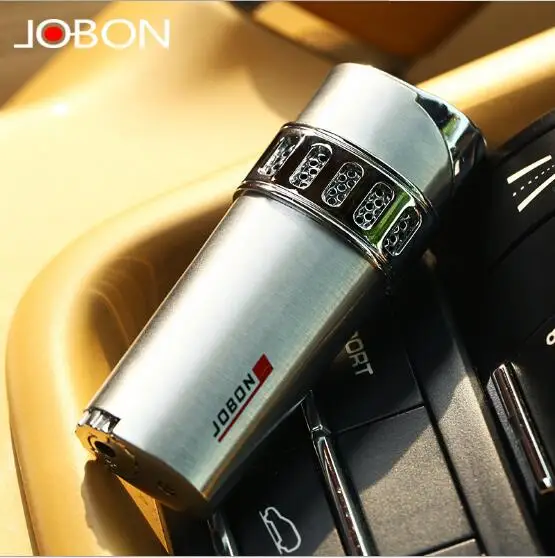 Jobon газовая надувная ветрозащитная Зажигалка ультра-тонкая металлическая