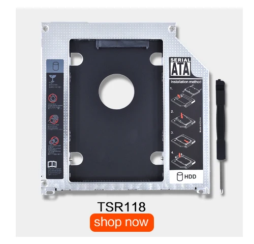TISHRIC для Macbook Pro 1" 15" 1" Superdrive 9/9. 5 мм SATA 3,0 Caddy Корпус 2nd 2,5 HDD SSD жесткий диск Optibay чехол адаптер