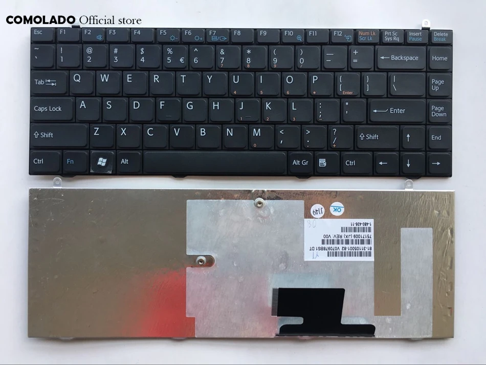 Английская клавиатура для ноутбука Sony Vaio VGN-FZ FZ440E PCG-391T PCG-381T черная US Layout |