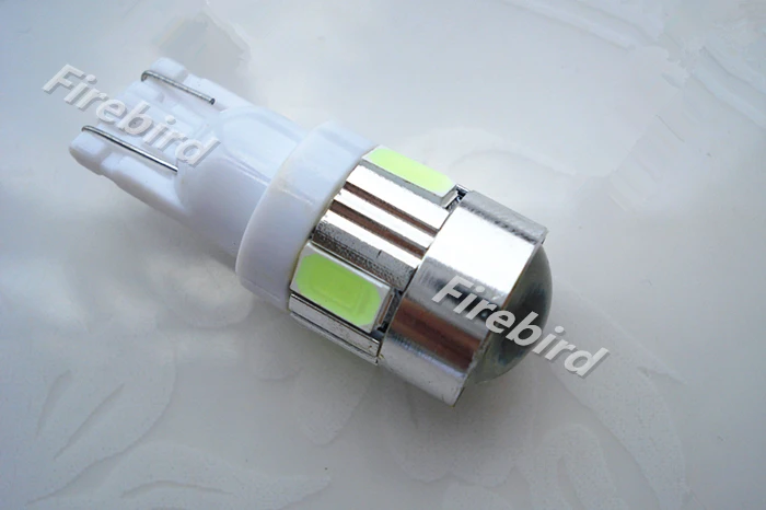 2 x T10/w5w/194 5630SMD бело желто желтая фотолампа со светодиодными линзами для номерного