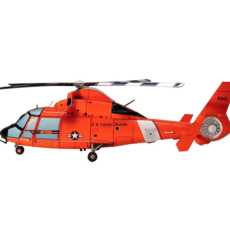

DIY 44 см 1:33 телефон Дельфин USCG Eurocopter вертолет самолёт Бумажная модель Сборка ручная работа 3D головоломка игра детская игрушка