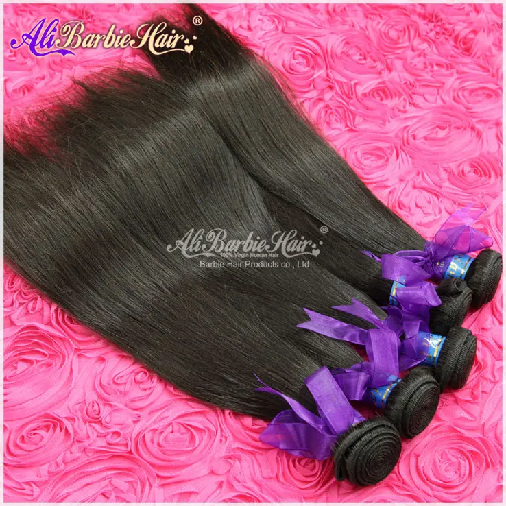 Unprocessed 6A Peruvian Virgin Hair Straight 4 pcs Lot Human Extensions Rosa Products Free Shipping |