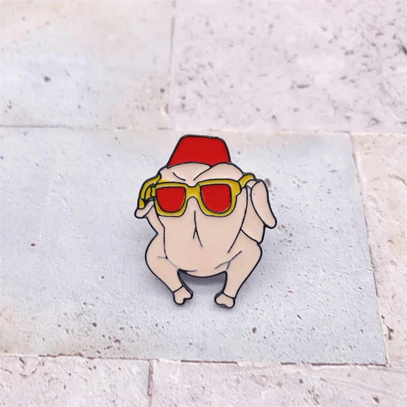 Эмалированная брошь в виде мультяшного животного форме глаза собаки лягушки