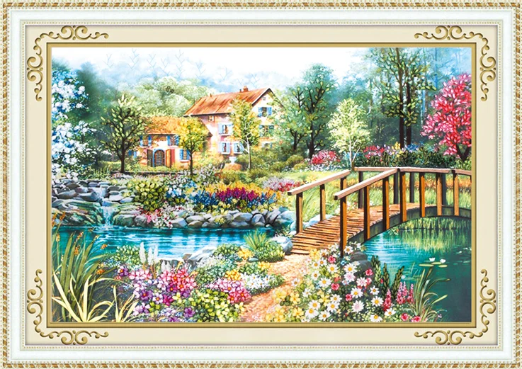 Набор для вышивки лентами 85x60 см набор рукоделия Ручное шитье домашний декор|ribbon