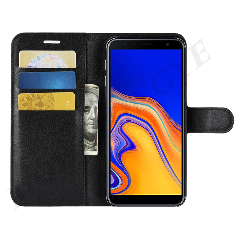 Чехол для Samsung Galaxy J6 Plus флип чехол из искусственной кожи телефона 2018 J610F J610 SM J6Plus J 6