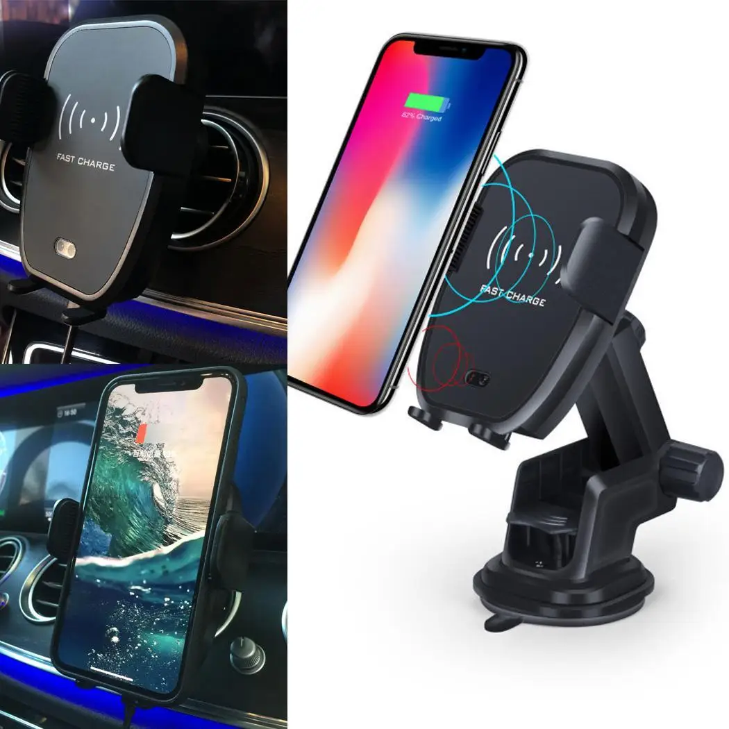 Rotatable Infrared Induction Touch Wireless Car Charger Phone 76% 10W Holder Charging Mobile About 2.5 Hours | Мобильные телефоны и