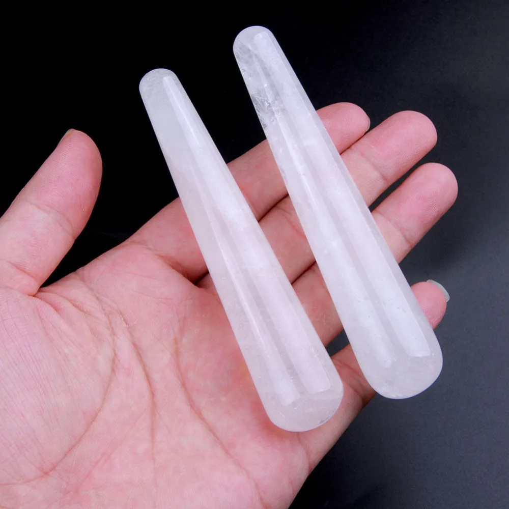 Натуральный кварцевый камень кристалл лечебные массажные палочки