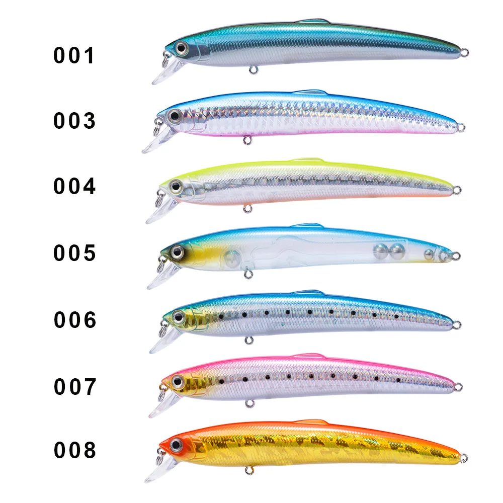 

Hunthouse minnow sea fishing lure hard bait 12.5cm/17.5g 14.7cm/27g solid body 8 colors for sea bass