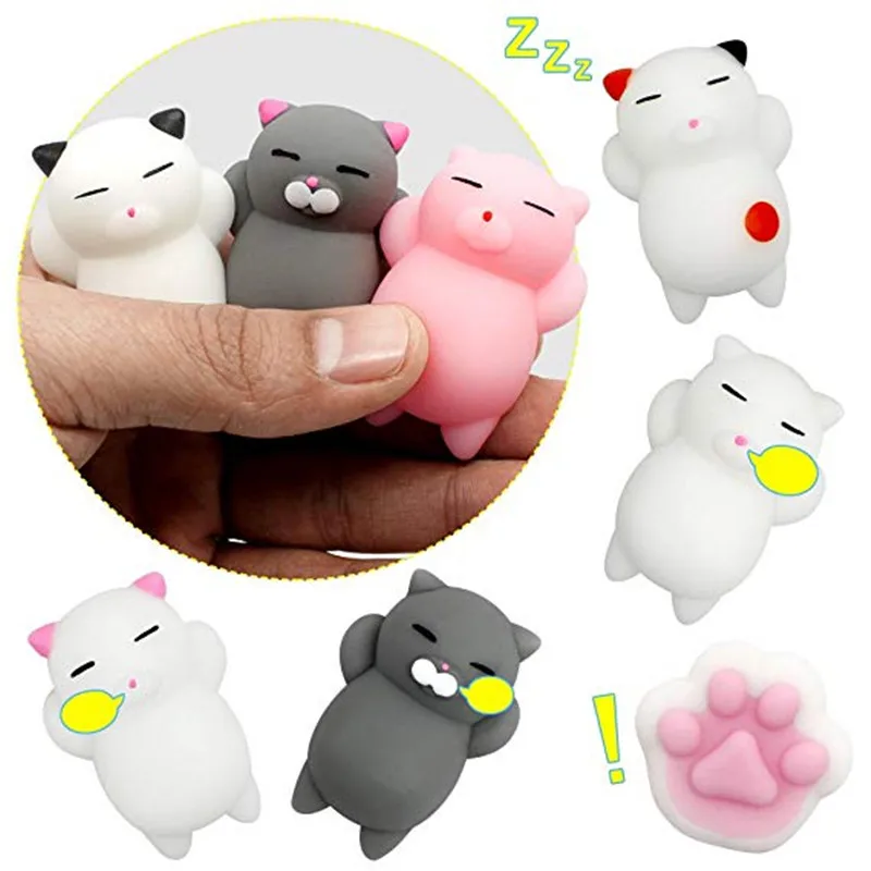 40 шт. милые животные Mochi Squishy кавайная Мини Мягкая сжимаемая игрушка ручная для