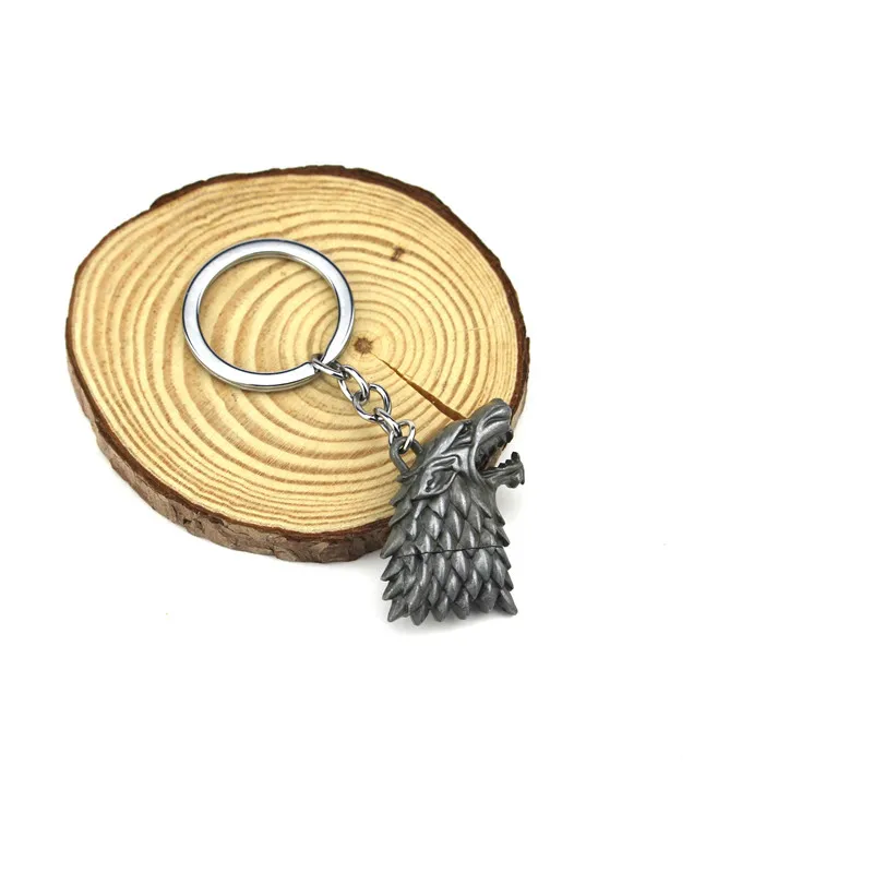 Новая мода новая Игра престолов STARK sigil Direwolf USB флешка брелки кольцо фильм