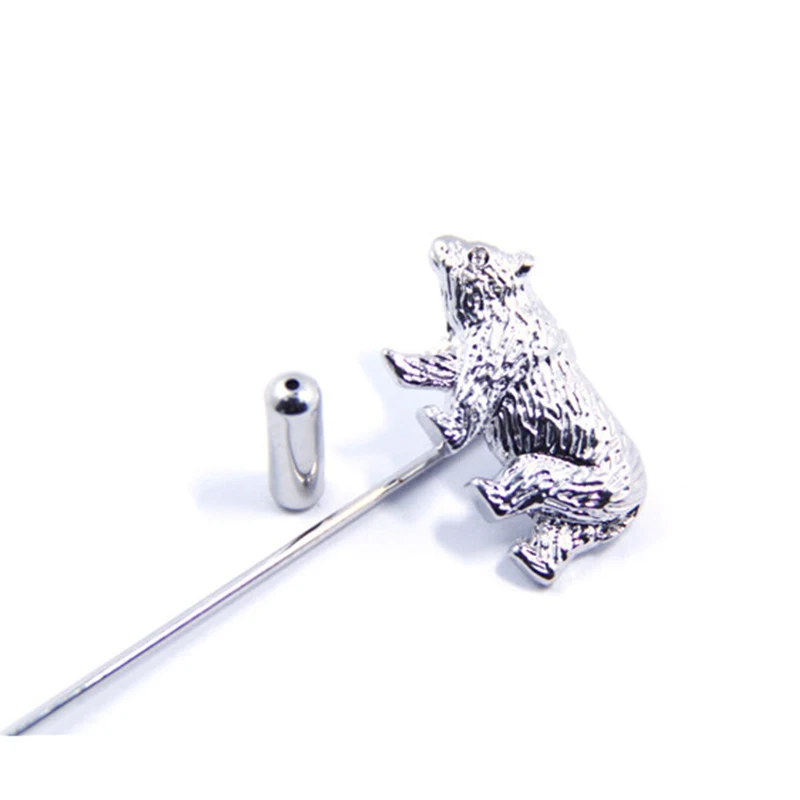 KBAP нагрудные булавки для мужчин с медведем, дизайнерские булавки для галстука, аксессуары для костюма, брошь на булавке, модные ювелирные изделия для свадебной вечеринки