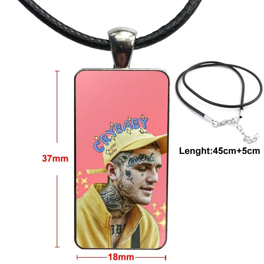 Rap Lil Peep Cool Bo Детские бусины для ожерелья со стальным покрытием стеклянное колье с