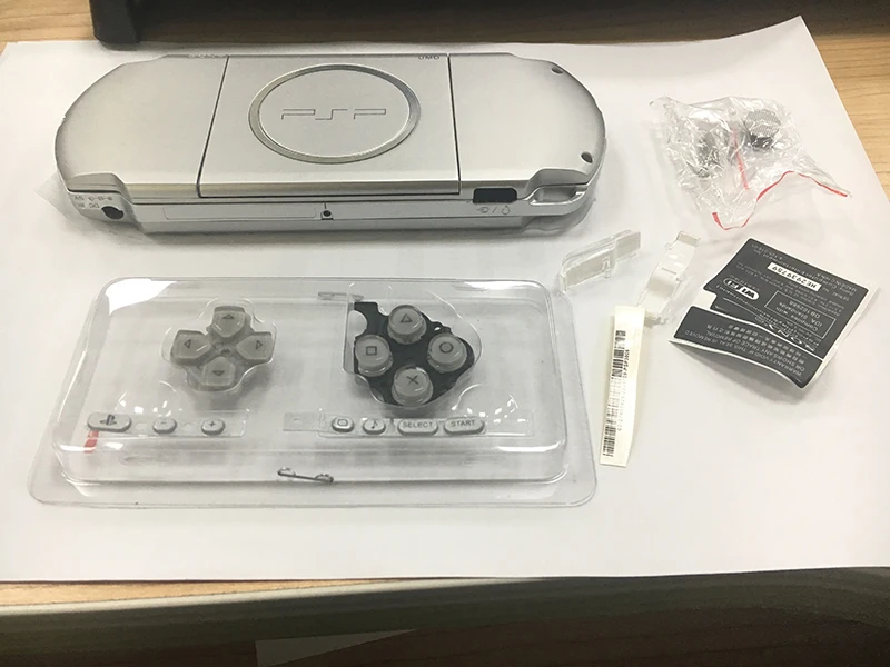 Серебристый чехол с полным покрытием корпуса для PSP 3000 сменная крышка игровой