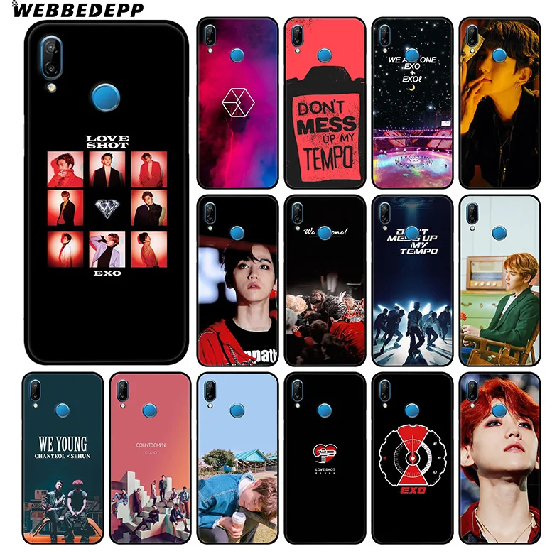 WEBBEDEPP Exo K Pop Baekhyun мягкий чехол для Huawei P30 P20 Pro P10 P9 Lite 2017 P Smart 2019 и Nova 3 3i Y9 |