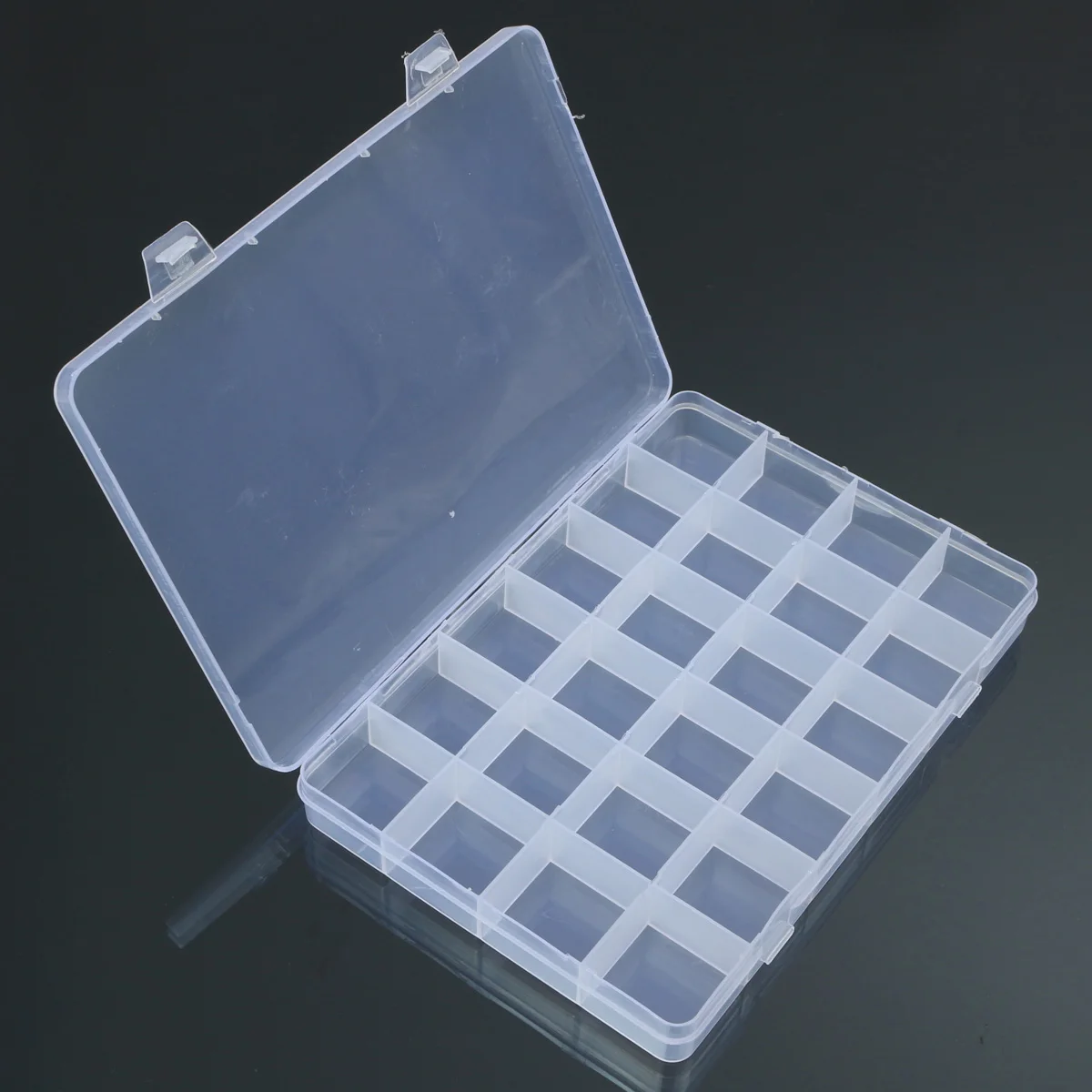 24 Compartments Plastic Box Case Jewelry Bead Storage Container Craft Organizer | Дом и сад