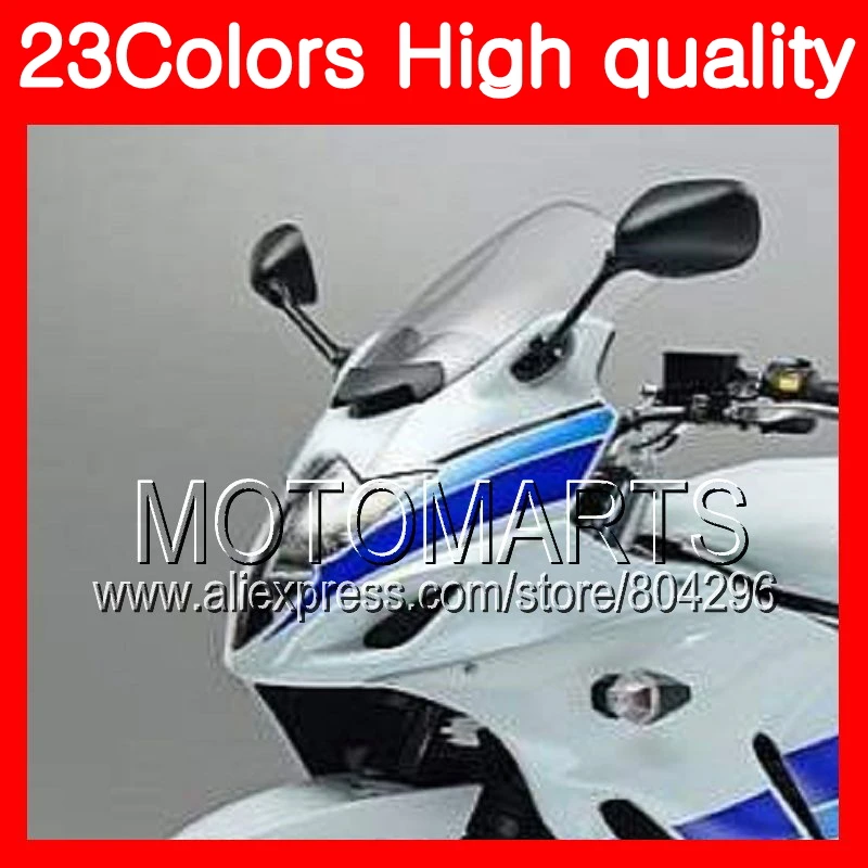 

23Colors Windscreen For SUZUKI GSX1250C GSX1250 C GSXC1250 11 12 13 2011 2012 2013 GSXC 1250 Chrome Black Clear Smoke Windshield