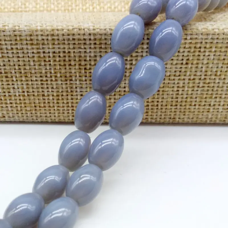 Прозрачные стеклянные бусины в форме яйца 8x10 мм|diy jewelry making|glass beadsbeads diy |