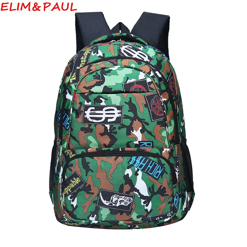 ELIM &amp PAUL повседневный женский рюкзак для школы Подростковый девочек камуфляжный