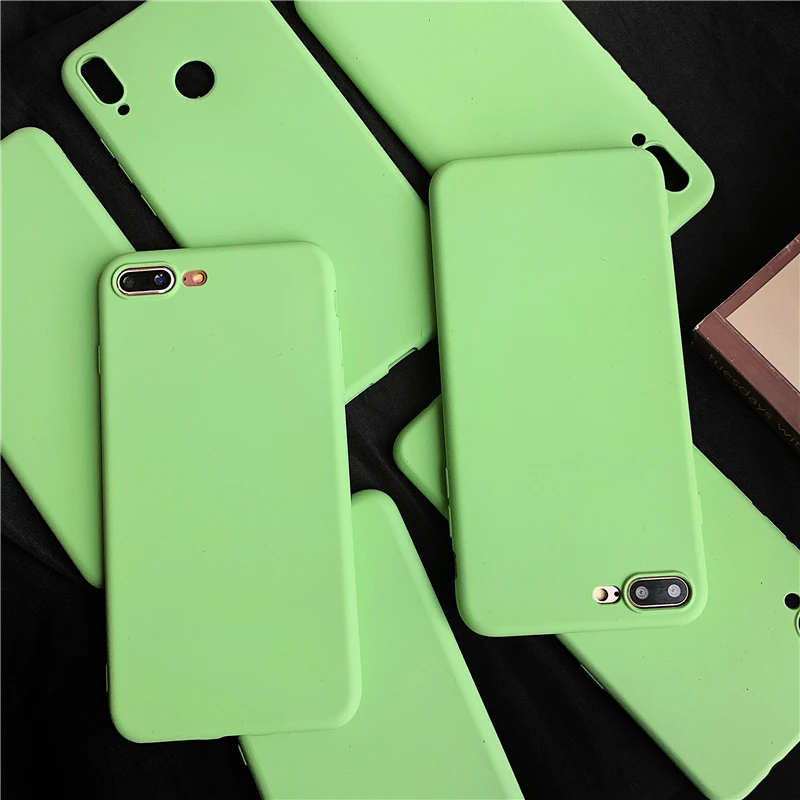 Kexin For Huawei Honor 5X/6/7/8 Lite Fine rock sand Green Cover 10 9 7i V8 V9 Play Phone Case Shockproof |