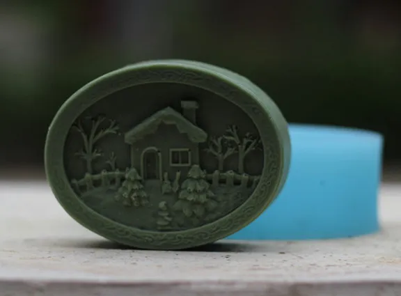 Оптовая продажа 1 шт. Рождественская серия маленький дом и деревья (R1204)