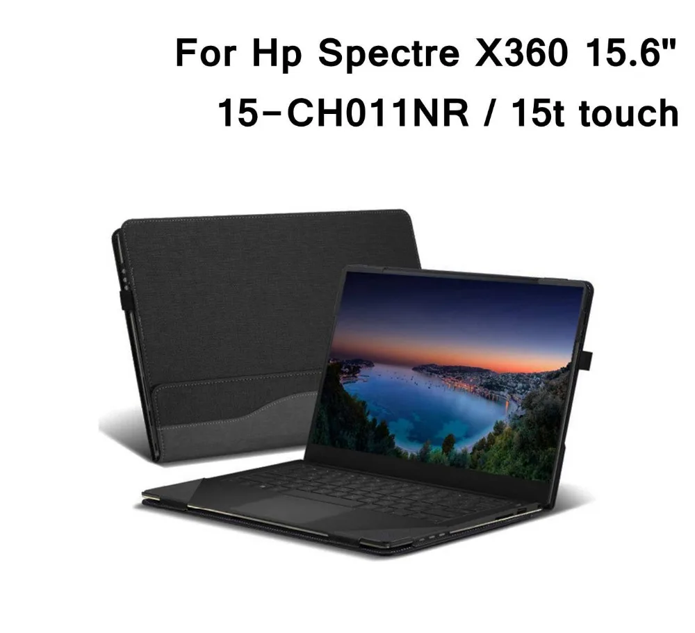 Чехол для Hp Spectre X360 15 6 из искусственной кожи Folio Stand Hard Cover for CH011NR /Spectre 15t touch 2 в