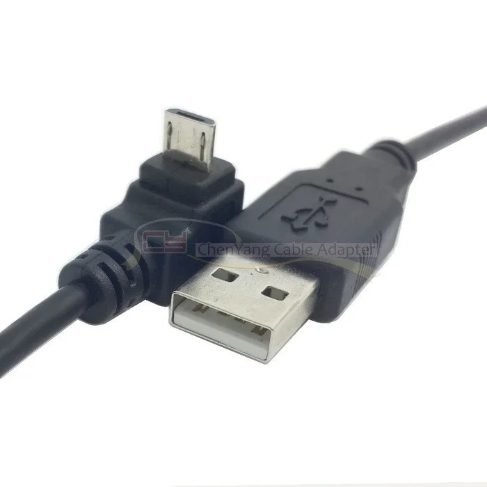 

Вверх Угловой 90 градусов Micro USB штекер к USB кабель для передачи данных для I9500 9300 N7100