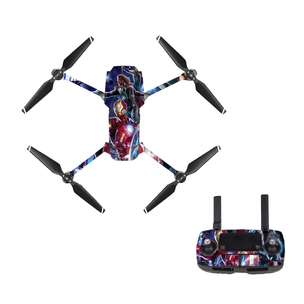Мстители DJI Mavic Pro наклейка на кожу виниловая набор пульта дистанционного