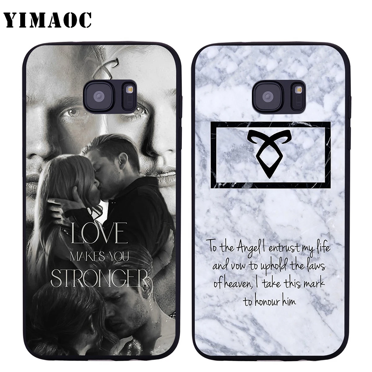 YIMAOC Shadowhunters Runes чехол для Samsung Galaxy A7 A8 A9 A10 A20 A30 A40 A50 A70 M10 M20 M30 S10e J6 Plus | Мобильные