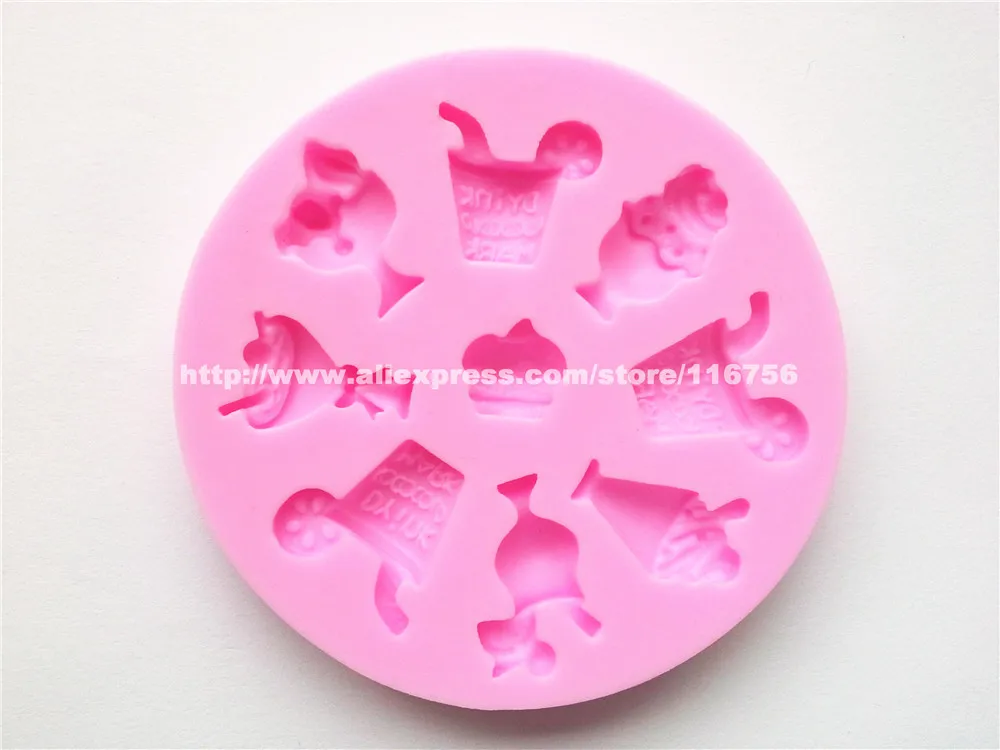 Новинка! Бесплатная доставка силиконовая форма для питья украшение торта