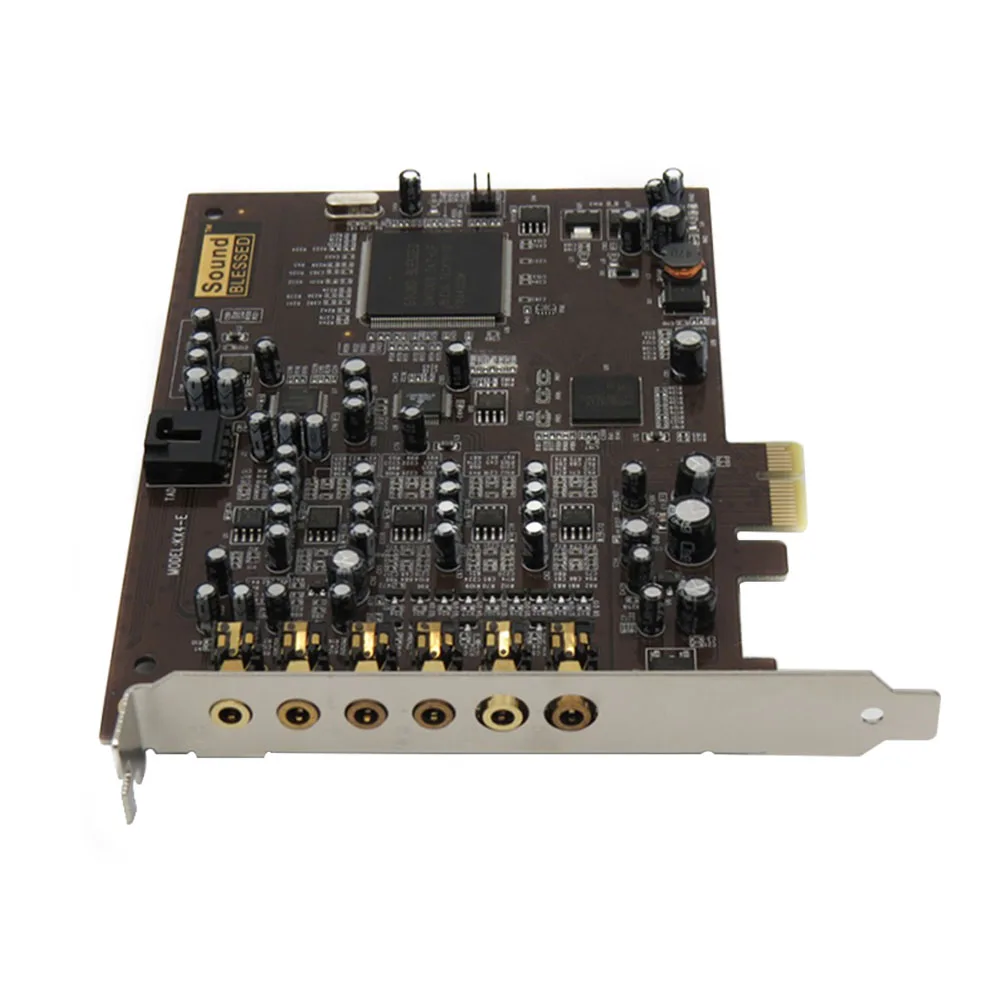 SB1550 7 1 гарнитура микрофон бластер ПК Настольные ноутбуки KTV адаптер пение PCI-e