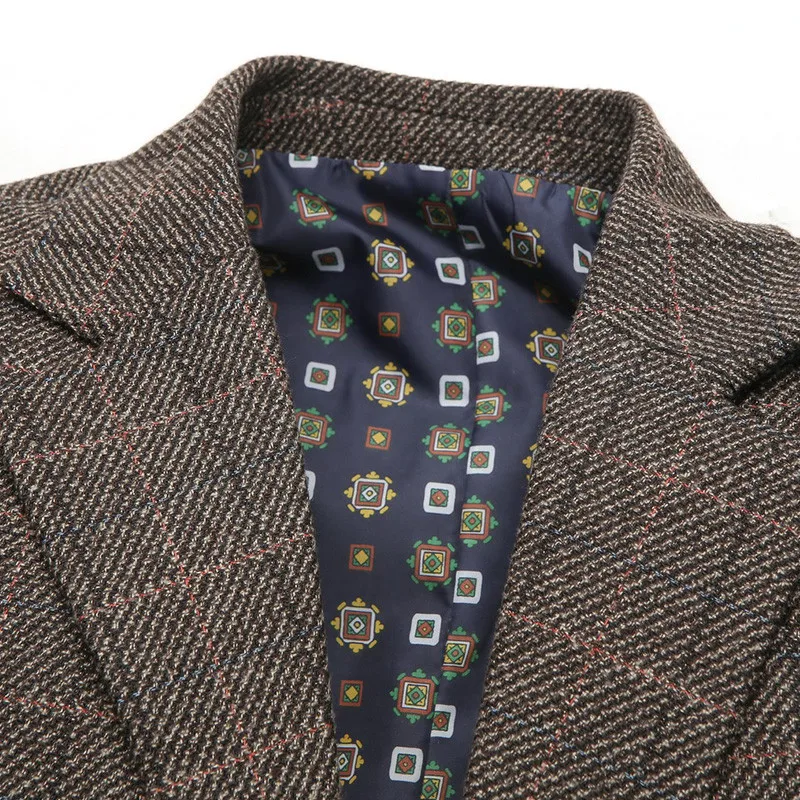 Пиджак мужской в полоску VERSMA приталенный пиджак одежда для вечеринок