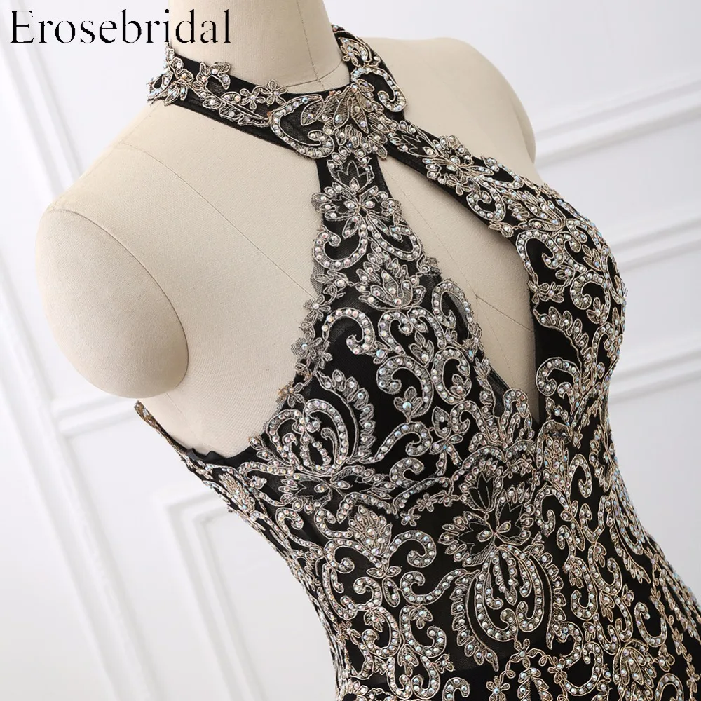 Женское вечернее платье Русалка Erosebridal черные вечерние платья размера плюс с