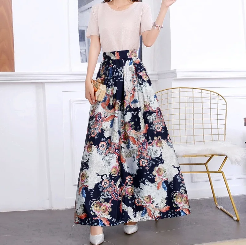 Женская длинная юбка макси размера плюс розовая черная белая с высокой талией и