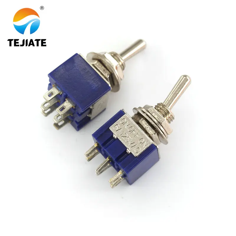 5 шт. мини MTS-203 6Pin 3 положения G104 ВКЛ-ВЫКЛ-ВКЛ 6A 125V тумблеры | Обустройство дома