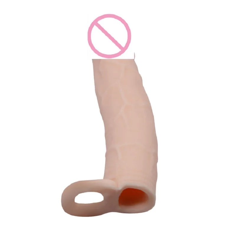 Мужской удлинитель для пениса большой длины 7 дюймов с шариком на ремешке