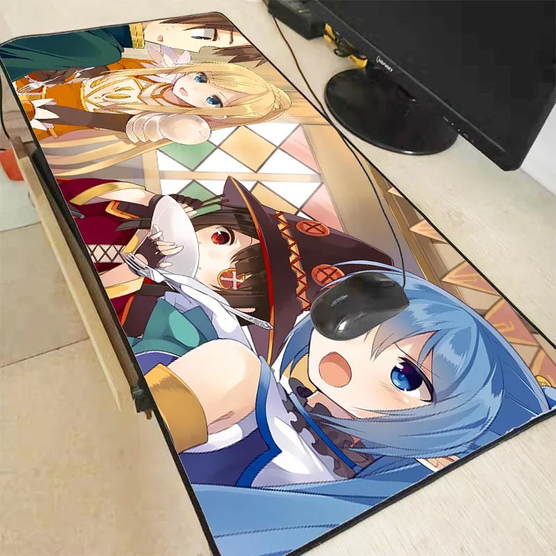Mairuige Megumin красивый коврик для мышки в стиле аниме большой игровой мыши Lockedge