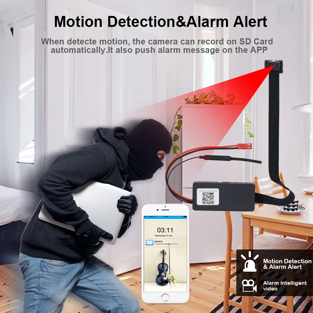 ГОРЯЧАЯ 1080P Мини Wifi камера HD wifi P2P TF слот видео запись движения обнаружения дистанционное управление камера безопасности с ночным видением