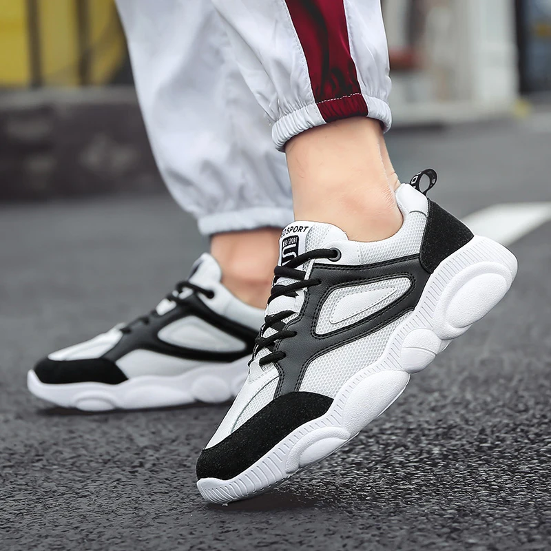 OSCO Spring summer casual shoes for men sneaker trendy comfortable mesh fashion lace-up Adult male zapatos hombre | Обувь