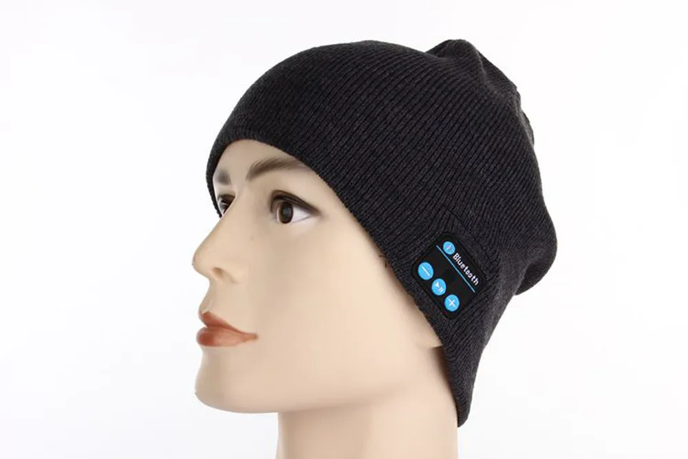 Беспроводные Bluetooth наушники, цветная Спортивная музыкальная шапка, умная гарнитура, шапка бини, зимняя шапка с динамиком, микрофоном для Xiaomi, наушники