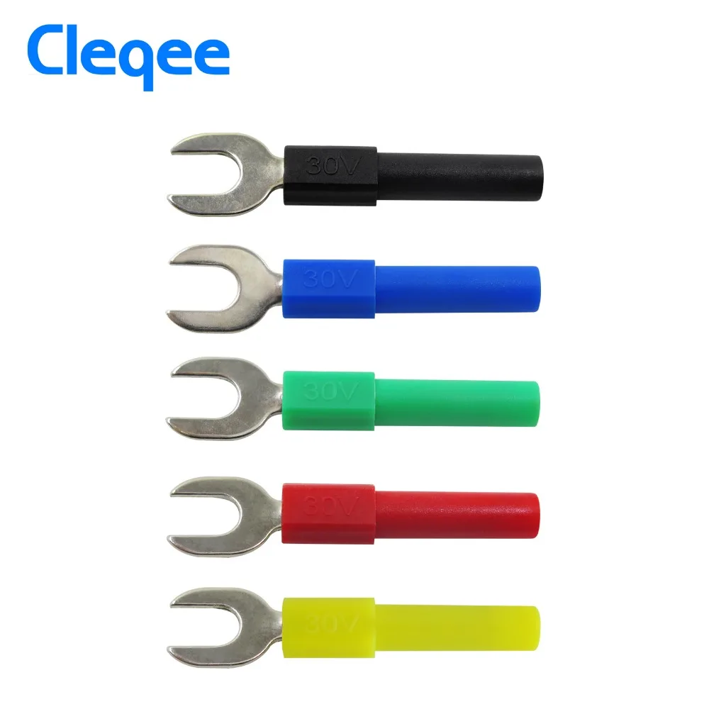 Cleqee P1050B 4 мм комплект тестовых свинцовых штекеров типа банан для мультиметра с