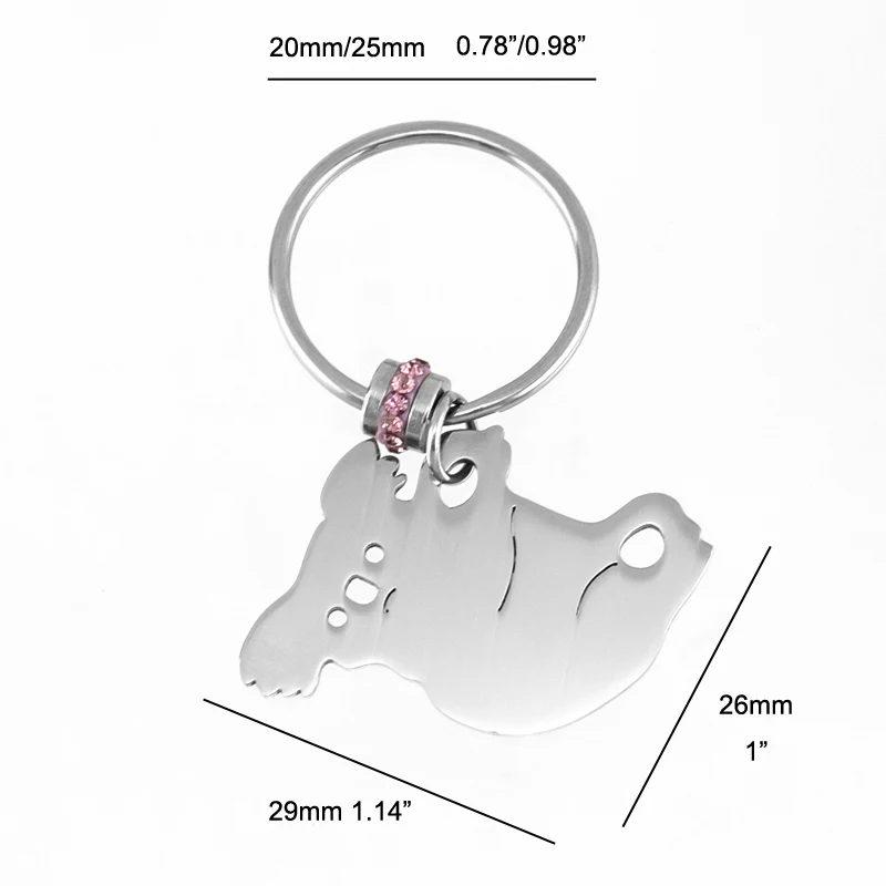 Risul Birth/month stone Koala lucky stones Key chains Stainless steel souvenirs key ring high quality | Украшения и аксессуары