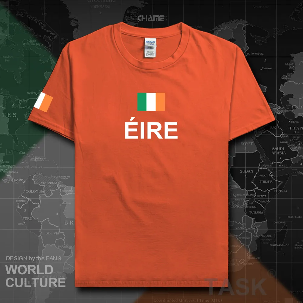 Eire Ирландия мужские футболки мода 2017 Джерси Нация Команда Хлопок Футболка