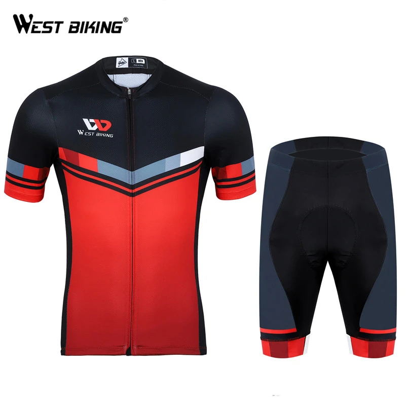 Велосипедный комплект WEST BIKING из Джерси летние велосипедные шорты и подкладка