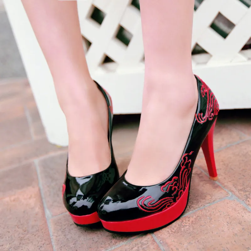 new arrivals dropship plus Size 28-52 Platform pumps Woman Shoes Slip On high heels Shoes Woman Pumps
