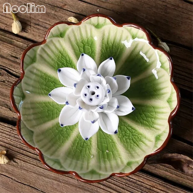 C1 Креативный Lotus благовония горелки Joss держатель для ароматических палочек курильница домашний декор бытовые Арома палочки для ароматерапии украшения - Цвет: C1