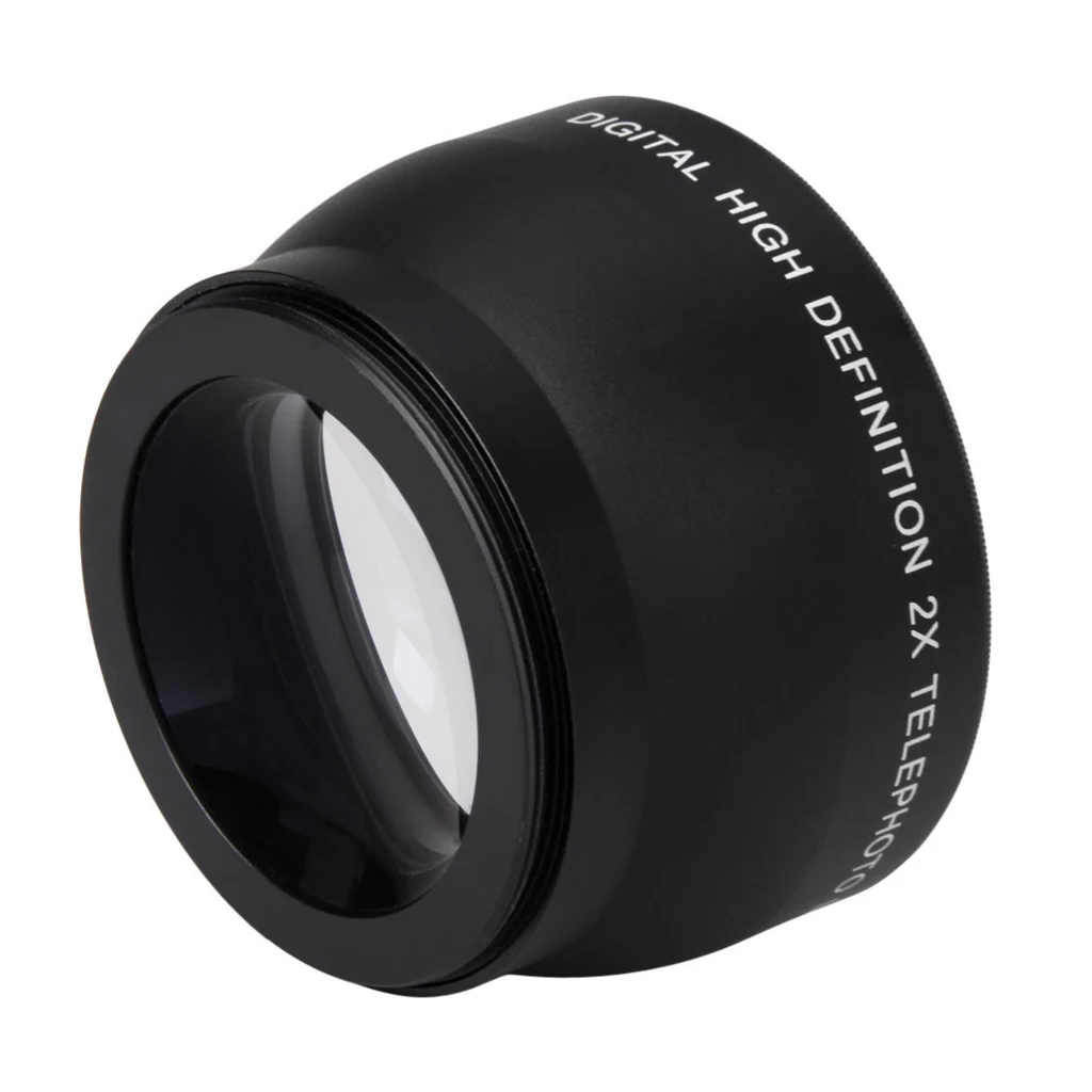 Топ 52 мм 2X Увеличение телеобъектив для Nikon AF S 18 55 200 объектив камеры|Объективы