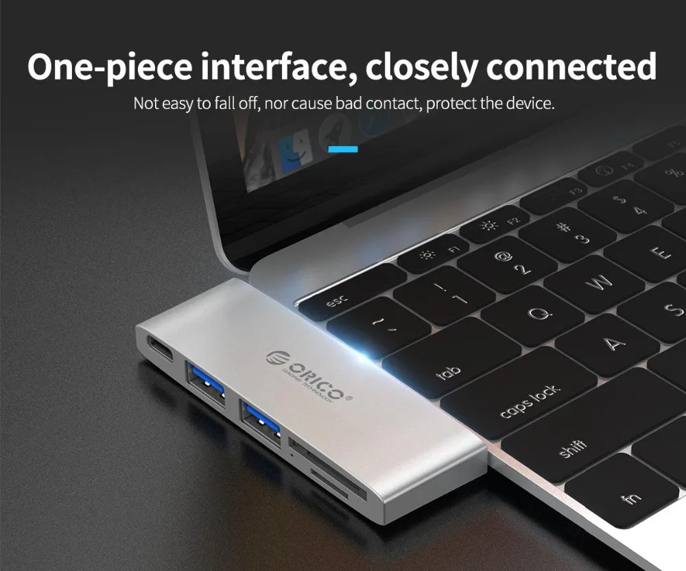 ORICO USB C концентратор тип-c до USB3.0/тип-c/TF/SD концентратор Мини-Док-станция для ноутбука