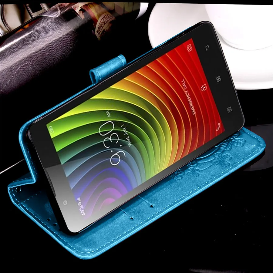 Чехол Lenovo A2010 с откидной крышкой 4 5 дюйма модный кожаный магнитный чехол-бумажник