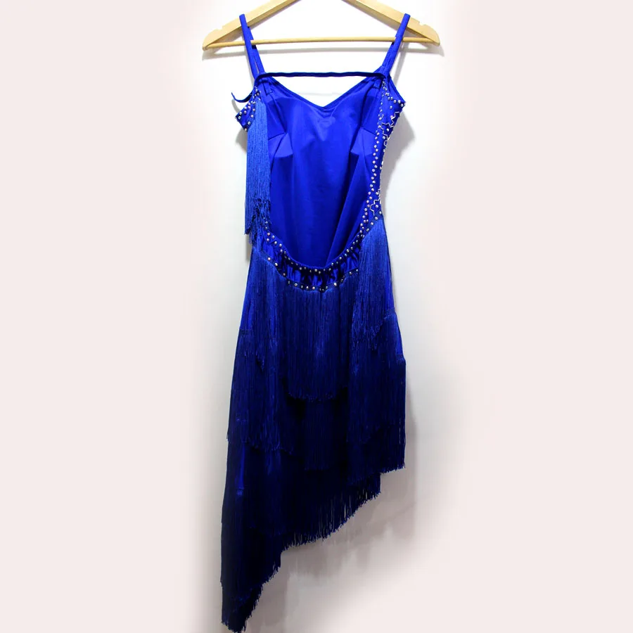 Новый стиль костюм для латинских танцев сексуальное алмазное платье с