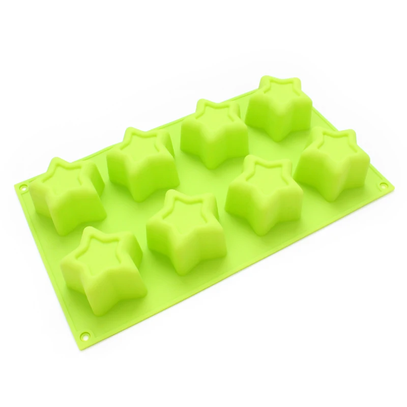 

Nicole B0153 10-Cavity Silicone Mold Star Shapes Handmade Chocolate Candy Cake Soap Making Mould